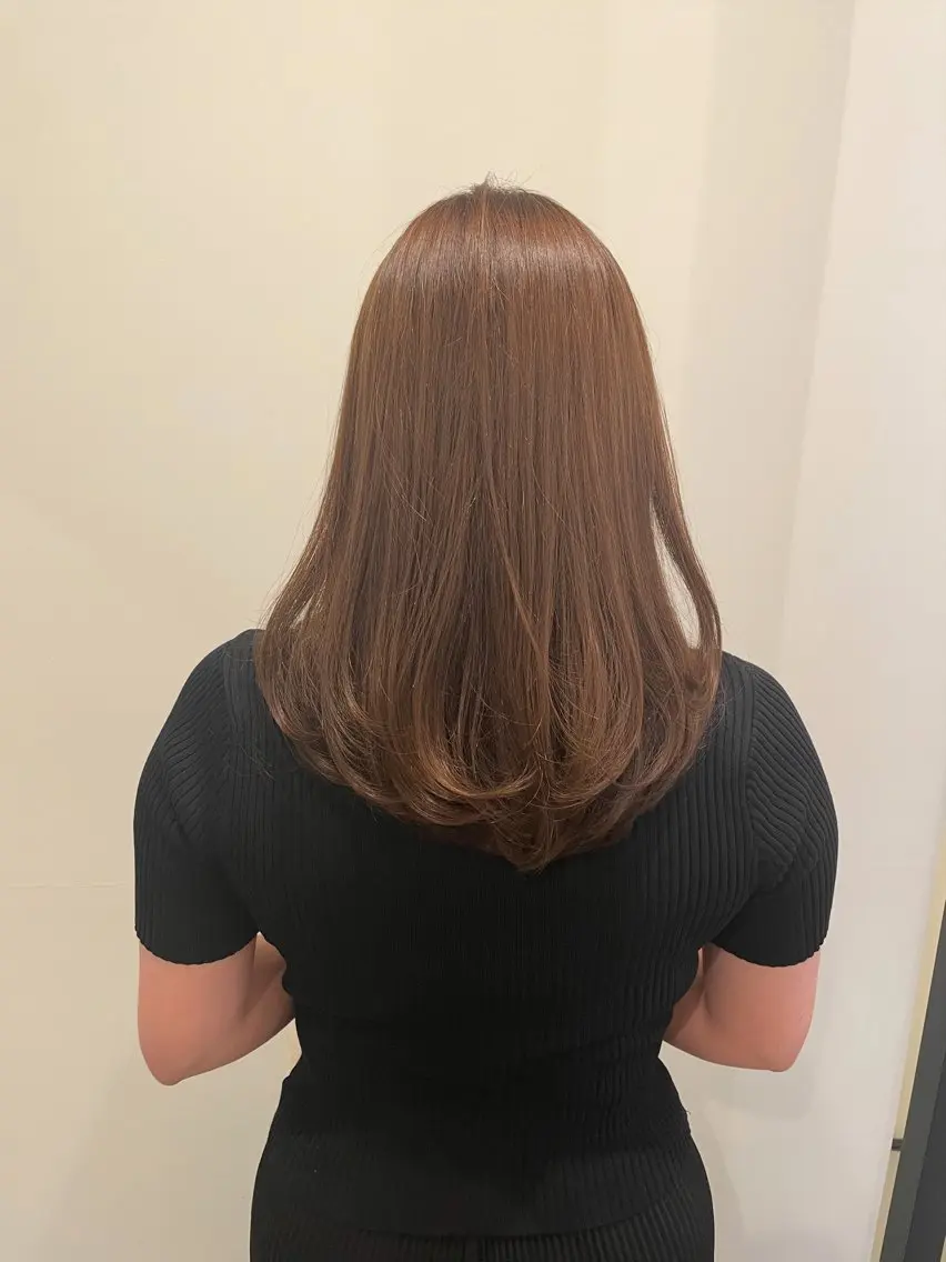 ミディアム カラー ブラウンカラー カット トリートメント ニュアンスカラー🫧 加納のヘアスタイル