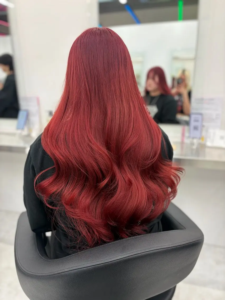 ロング 🍒韓国y2k暖色 NO.1🍒REAのヘアスタイル