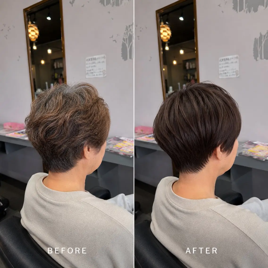 ショート 岡野 健汰のヘアスタイル