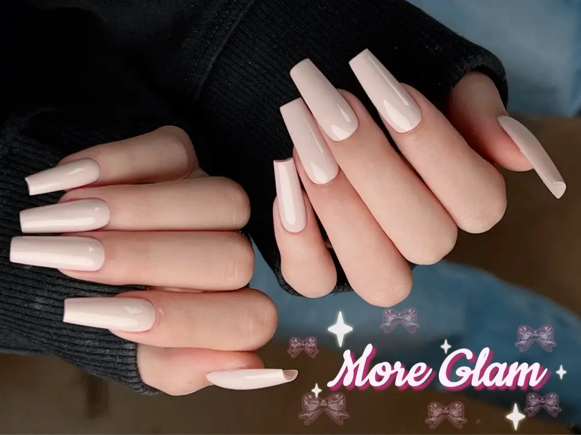 長さ出しワンカラー💅の写真