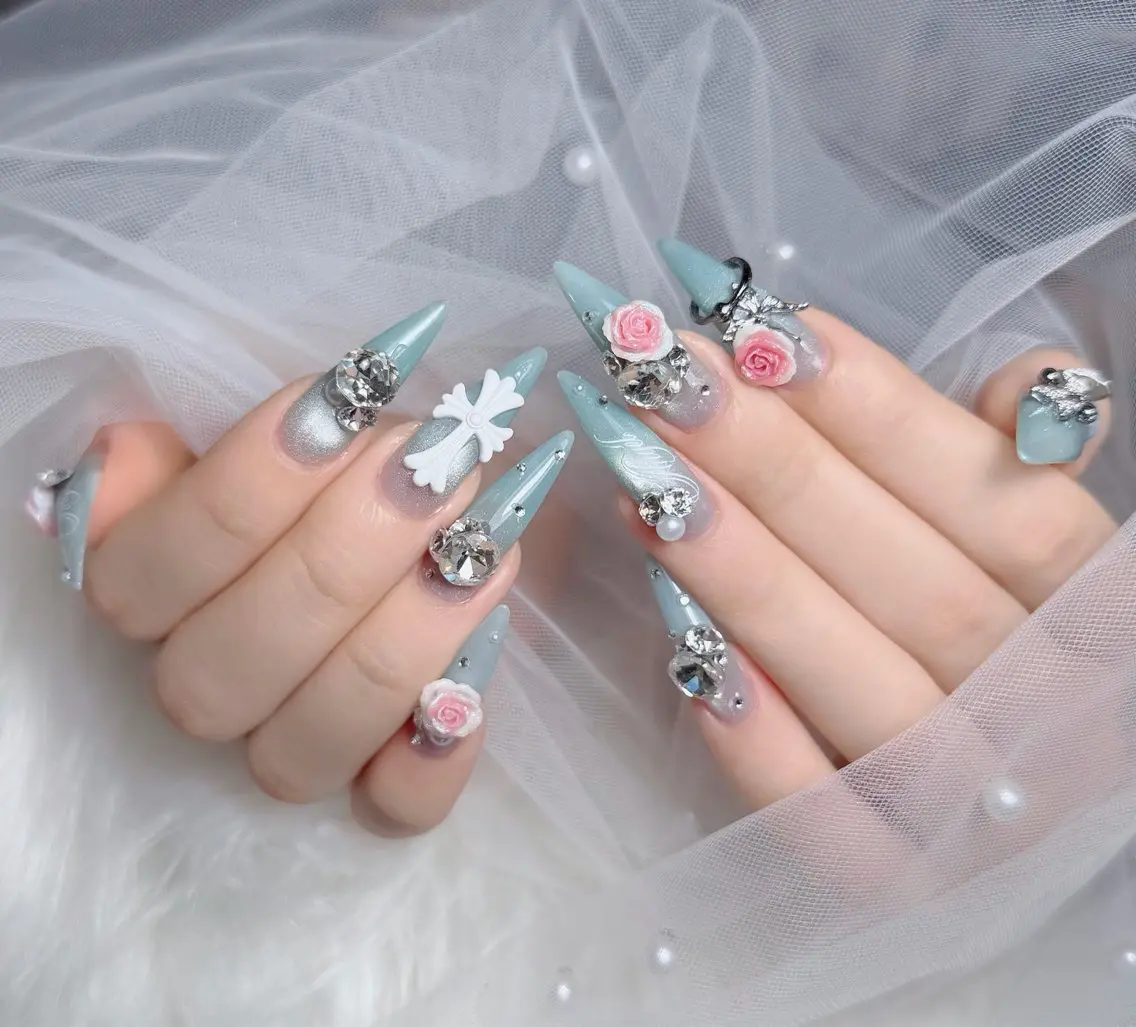 ネイル アートネイル フレンチネイル ジェルネイル 韓国ネイル マグネットネイル ハンドネイル Lenie Nail Okuboのネイルデザイン