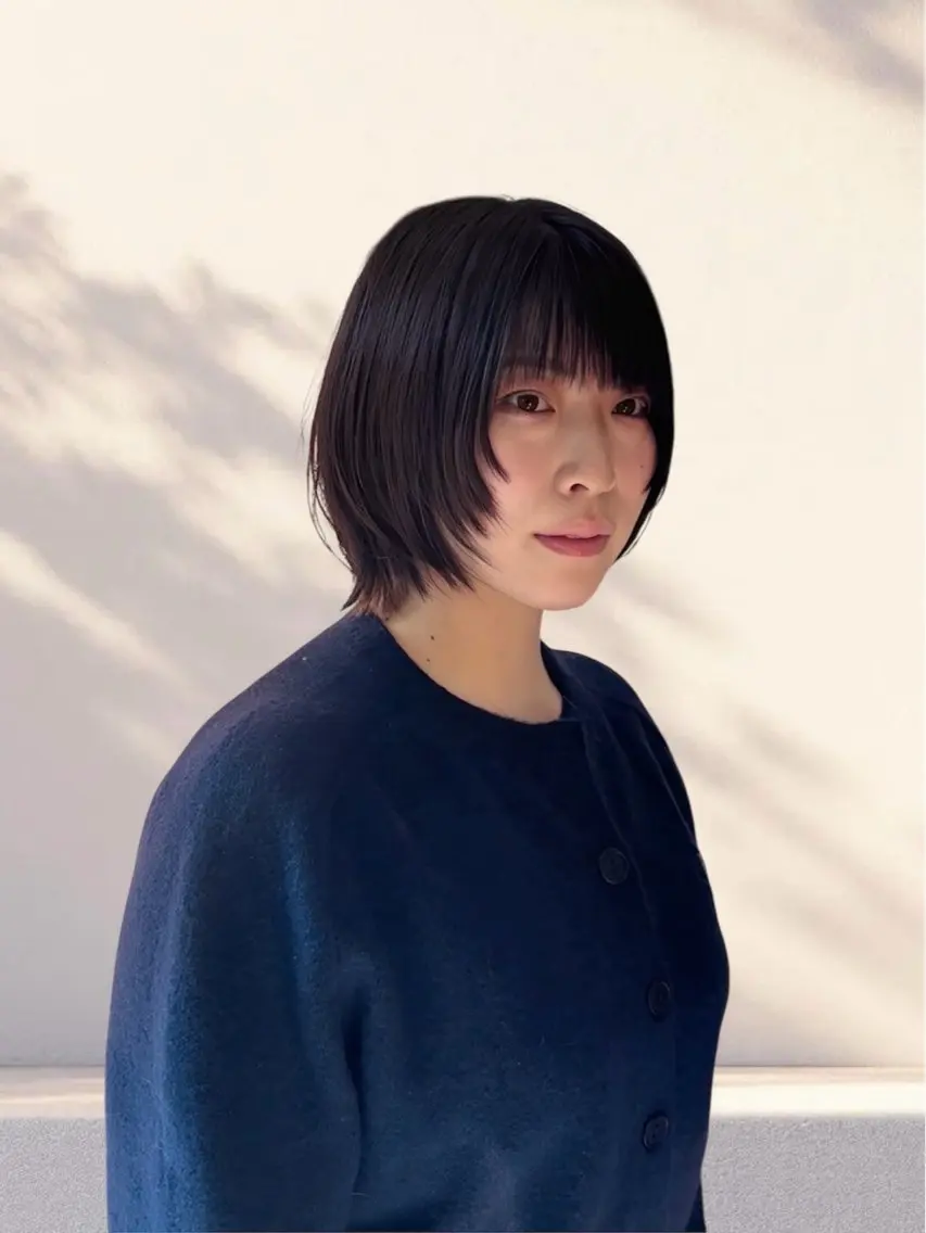ショート ショートボブ ボブ くびれヘア 顔まわりレイヤー 韓国風ヘア カット ヘッドスパ 小野 友暉のヘアスタイル