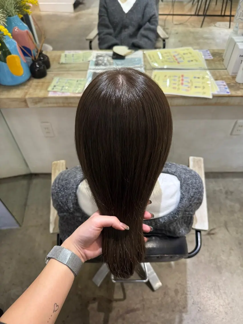 𓊆 🍈人気クーポン🍈 ㅤ𓊇  アディクシーカラー + カット + 卵殻膜 treatmentの写真