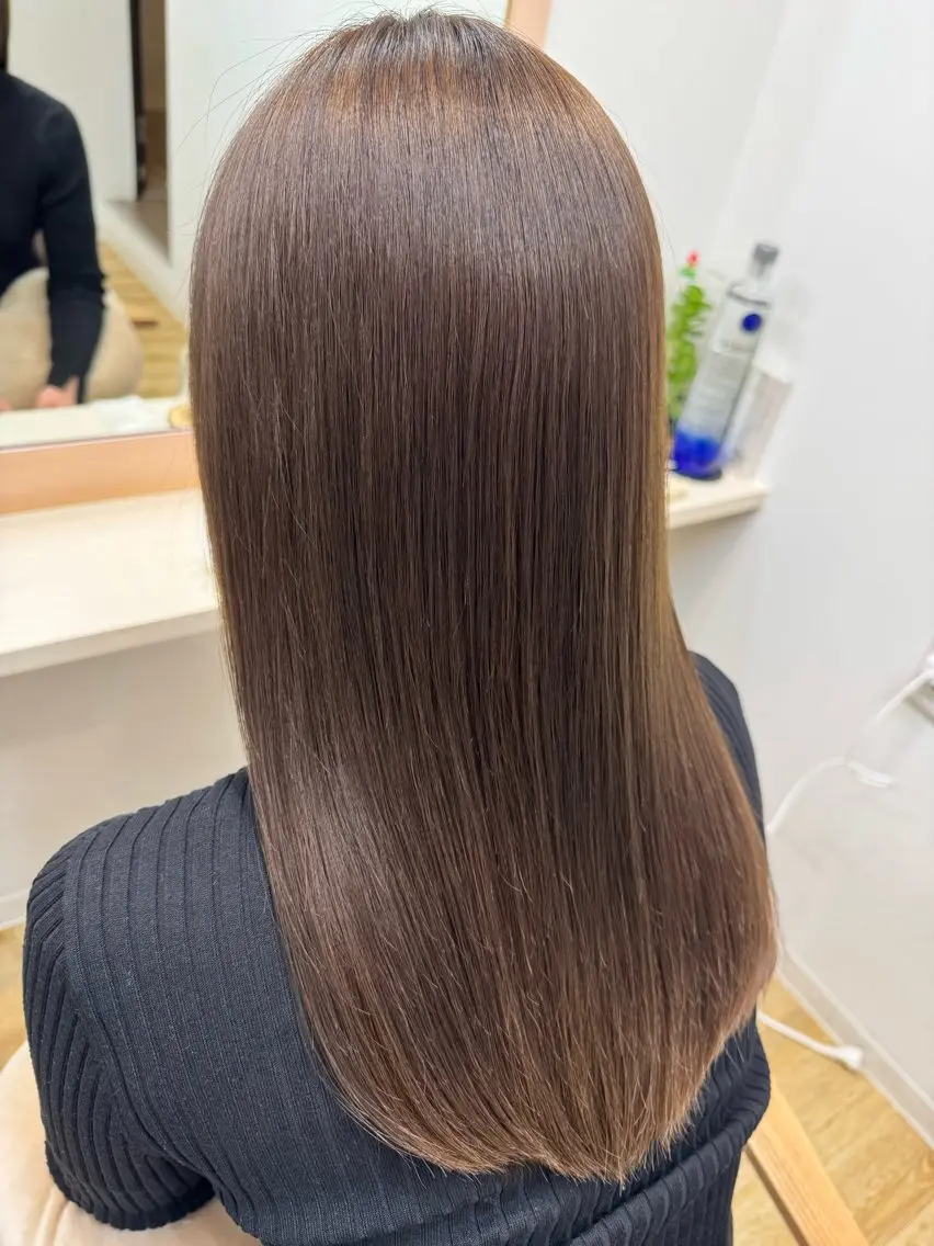 ミディアム カット ヘアカラー トリートメント 大阪 美容師 林のヘアスタイル