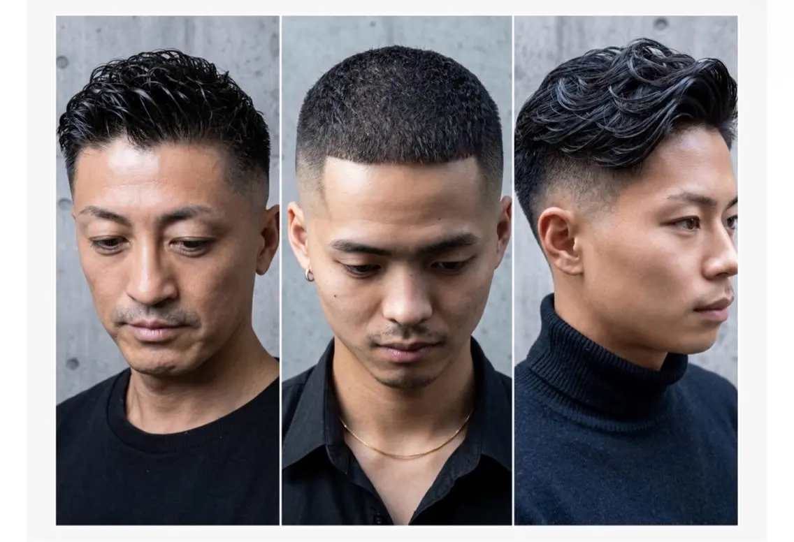 カット+スキンフェード+ヘアセットの写真