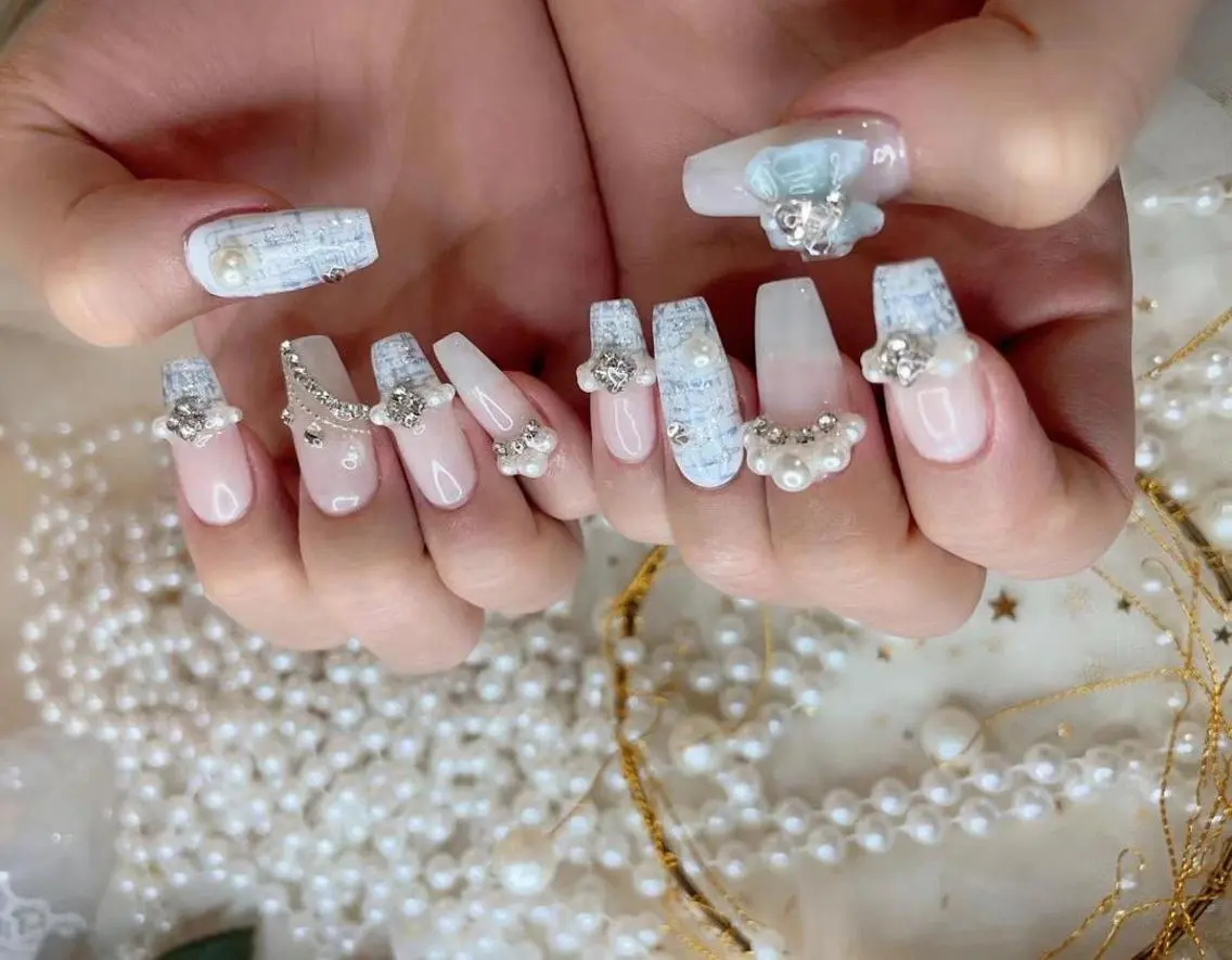 ネイル ツイードネイル babarla Nailのネイルデザイン