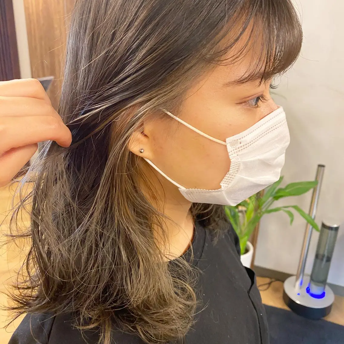 ミディアム 前川 朋香のヘアスタイル