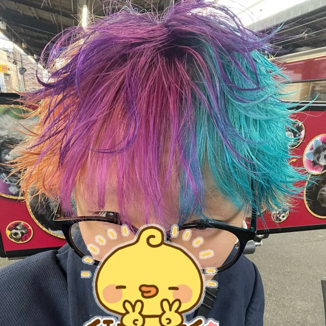 メンズ ヘアカラー カワハラ イチカのヘアスタイル