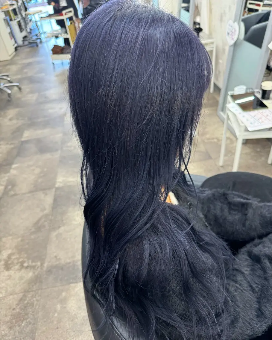ロング カラー ヘアカラー r i n k aのヘアスタイル