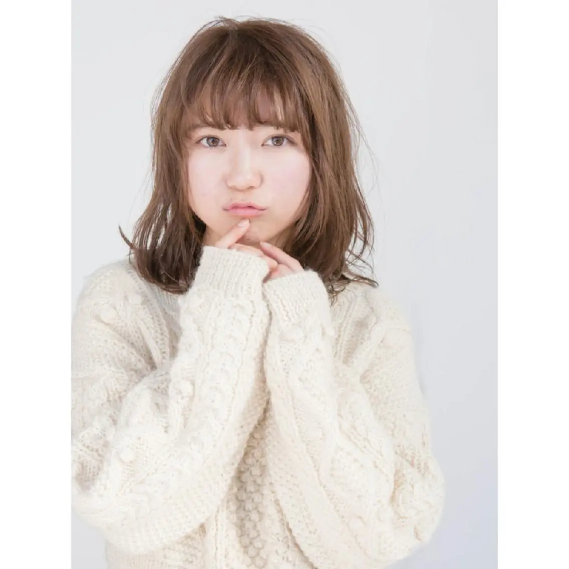 ミディアム アッシュ 永野 良一のヘアスタイル