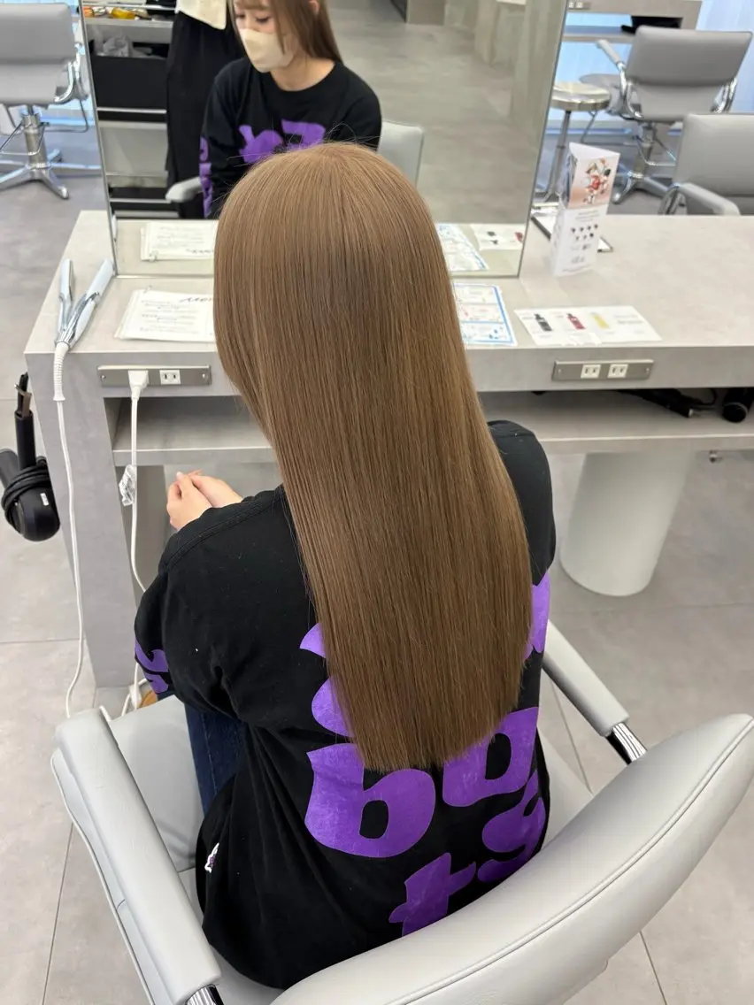 ロング カラー カット ヘアカラー 🍀透明感ナチュラル カラー🍀じゅんのヘアスタイル