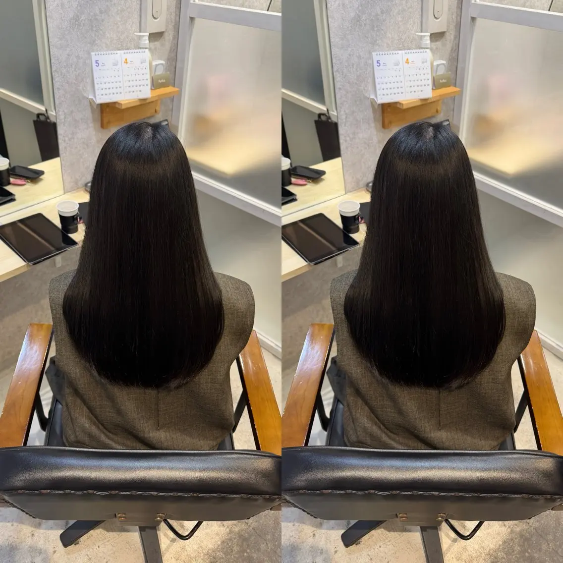 ロング ヘアカラー トリートメント ほの かのヘアスタイル