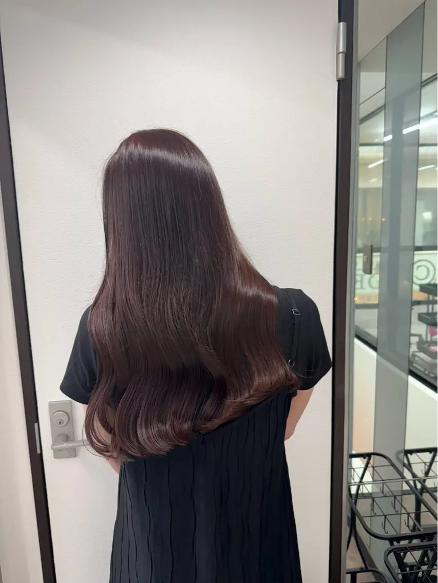 ロング カラー バレイヤージュ ミストバング ブリーチ 透明感カラー ダブルカラー 🫧La Mimi YUI🫧のヘアスタイル