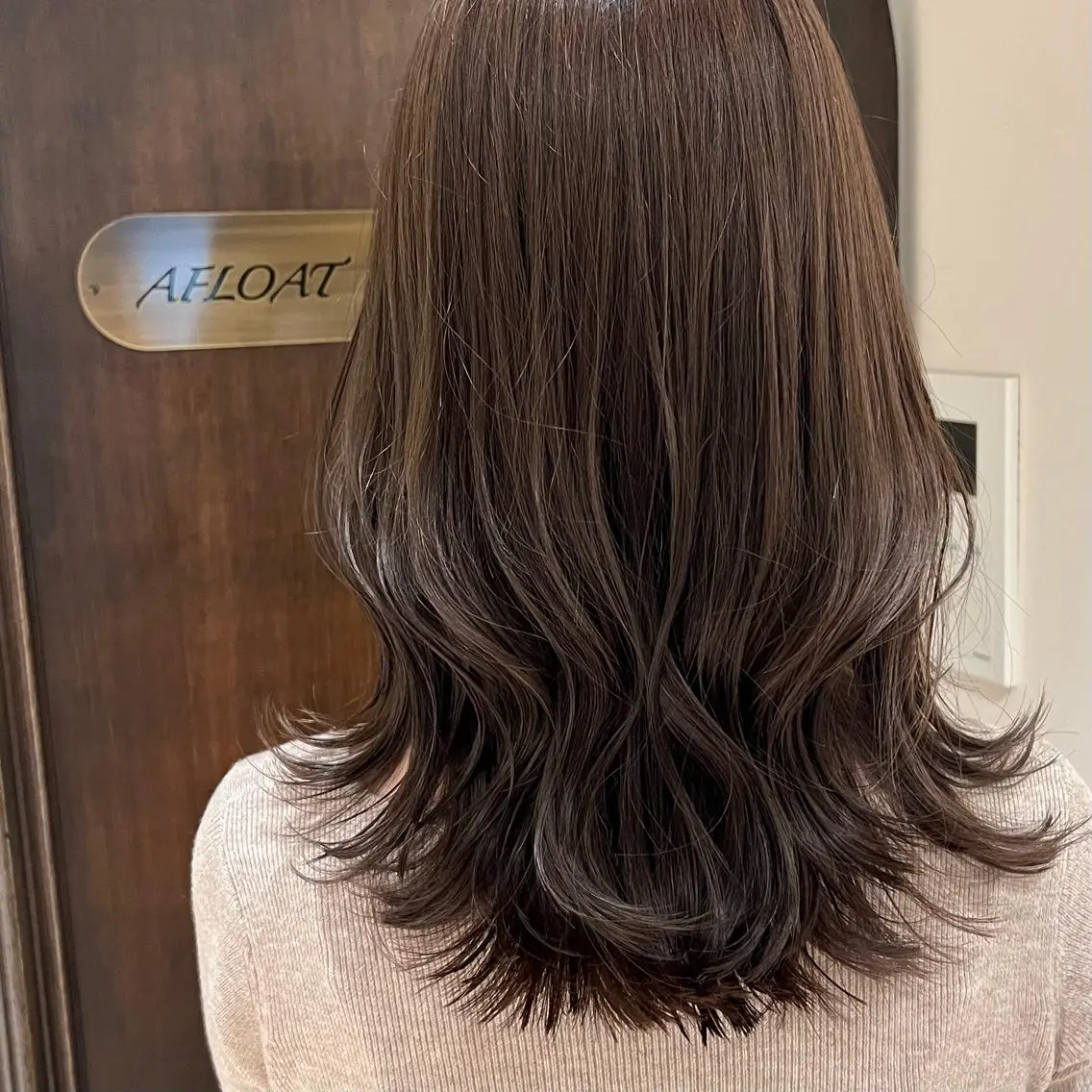 セミロング レイヤーカット 🧡くびれヘア/前髪 顔周り🧡久原結衣のヘアスタイル