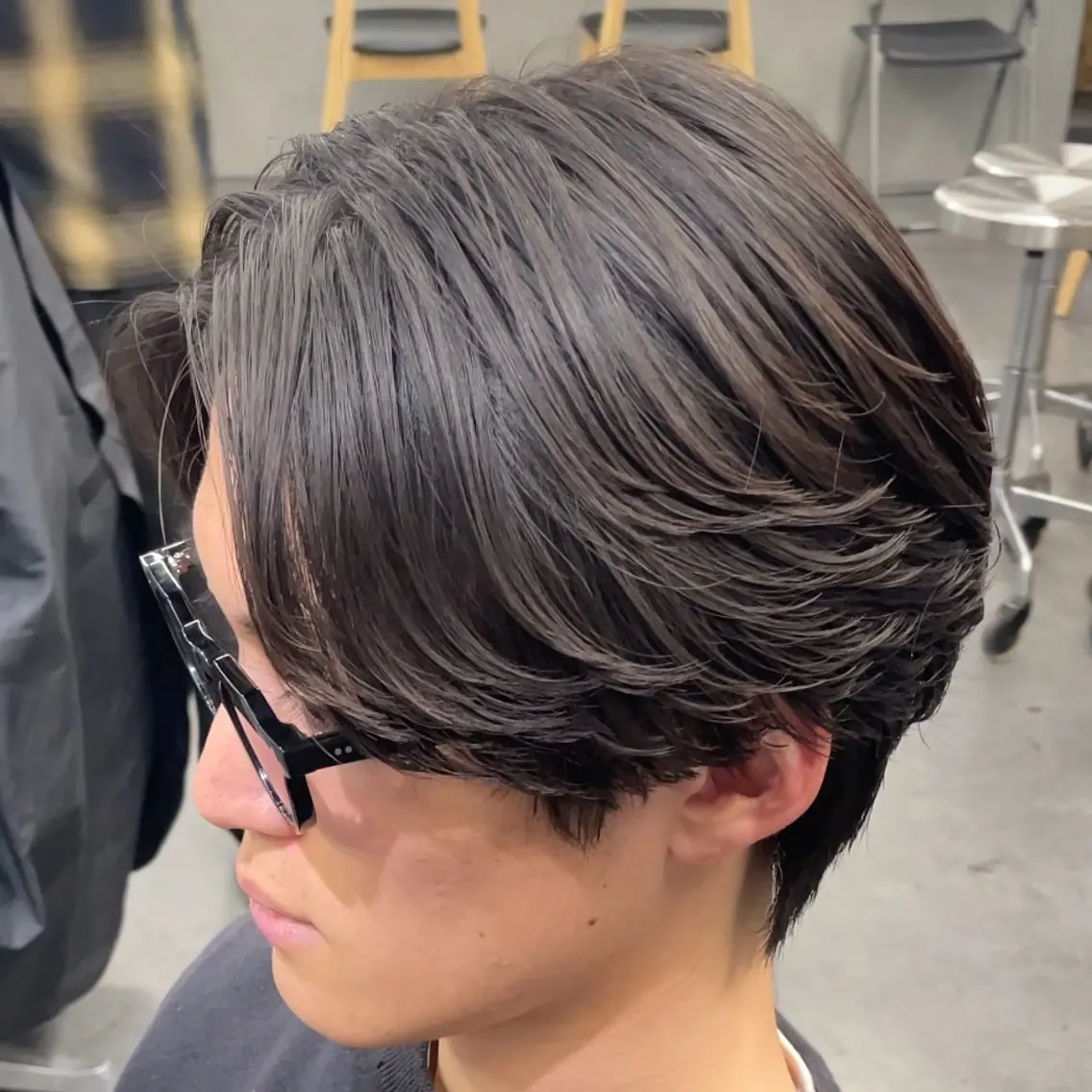 ミディアム パーマ ヘアアレンジ メンズ fifth 石川 凪のヘアスタイル