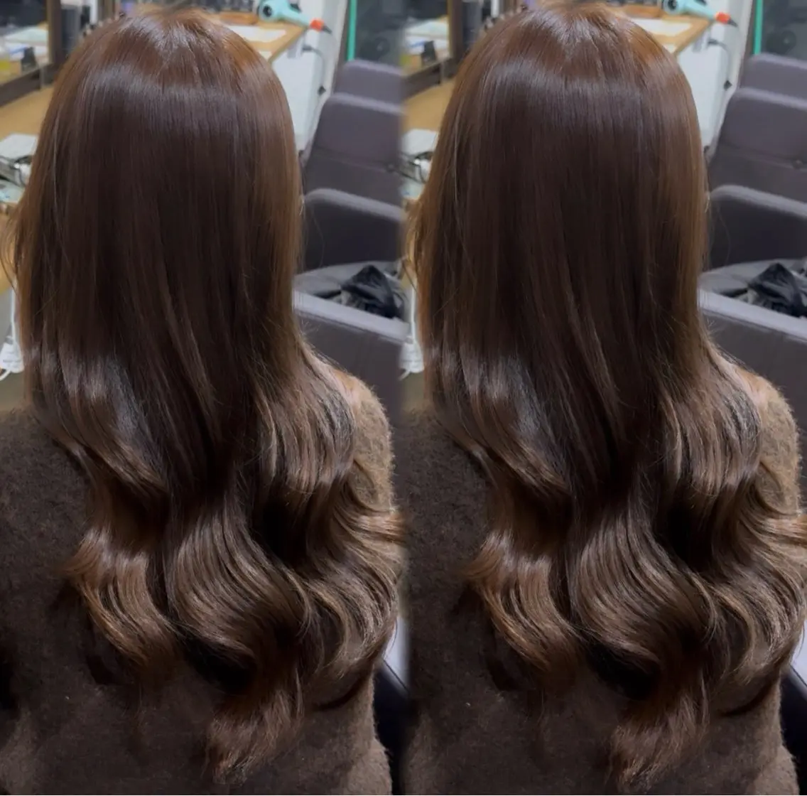 ロング ヘアカラー トリートメント ⠀ 流菜のヘアスタイル