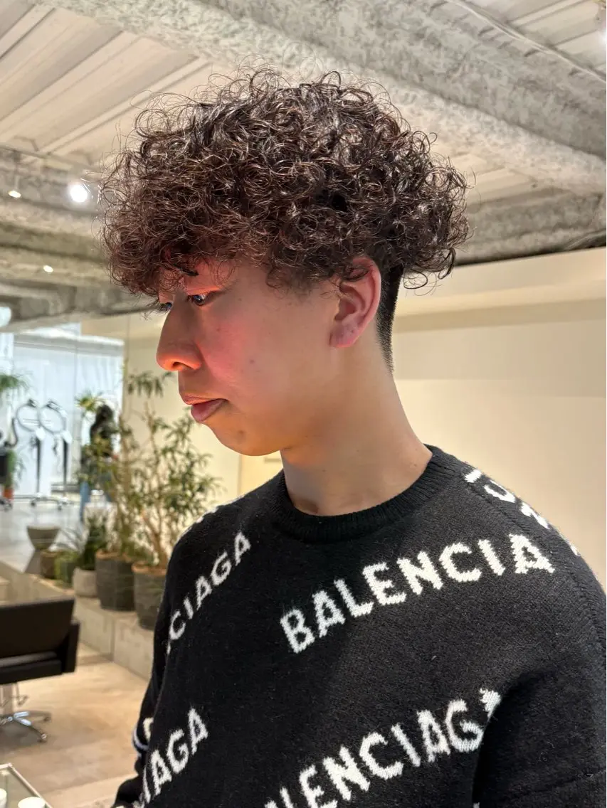 パーマ メンズ カット パーマ ANY/メンズ特化/ シバヤ ユウキのヘアスタイル