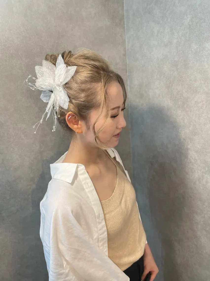 ヘアアレンジ ✨梅田酸性ストレート 💖NATSUKOのヘアスタイル