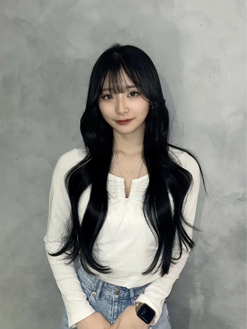 ロング ヨシンモリ エクステ 石山 洸平のヘアスタイル