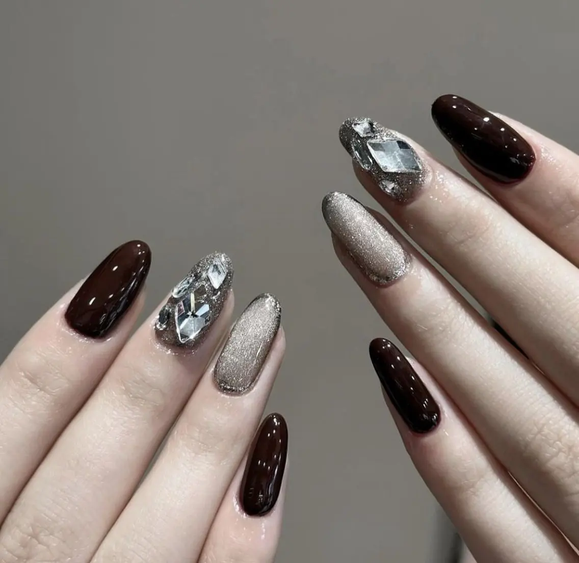 ネイル アートネイル オーロラネイル ブルー チークネイル フットネイル NICY NAIL 池袋のネイルデザイン