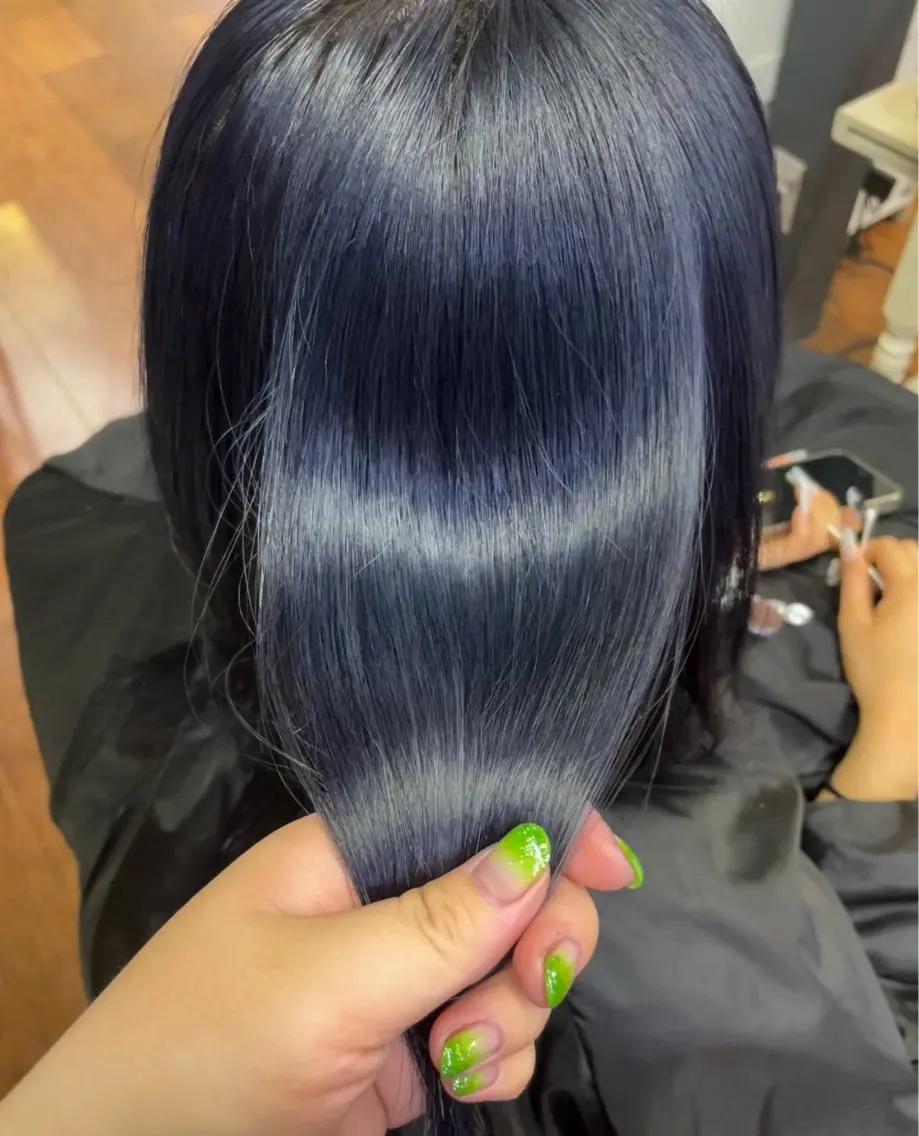 ミディアム カラー ダブルカラー トリートメント ヘアカラー 🫧ツヤカラー🫧 上野/Rionのヘアスタイル