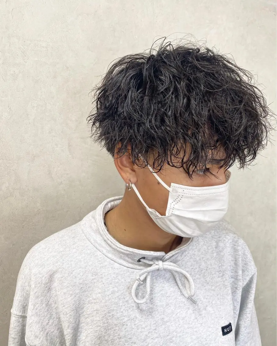 💐ミニモ限定当日クーポン💐メンズカット＋スパイラルパーマ/ツイストスパイルの写真