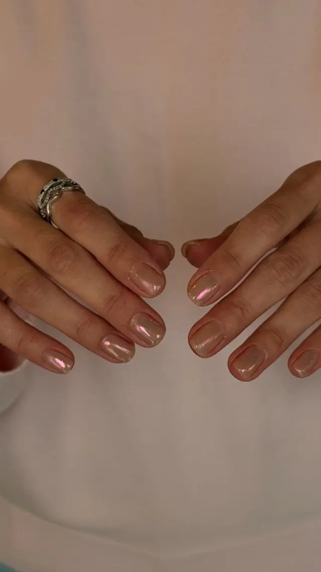 ネイル ミラーネイル ピンク ハンドネイル nail salon linoのネイルデザイン