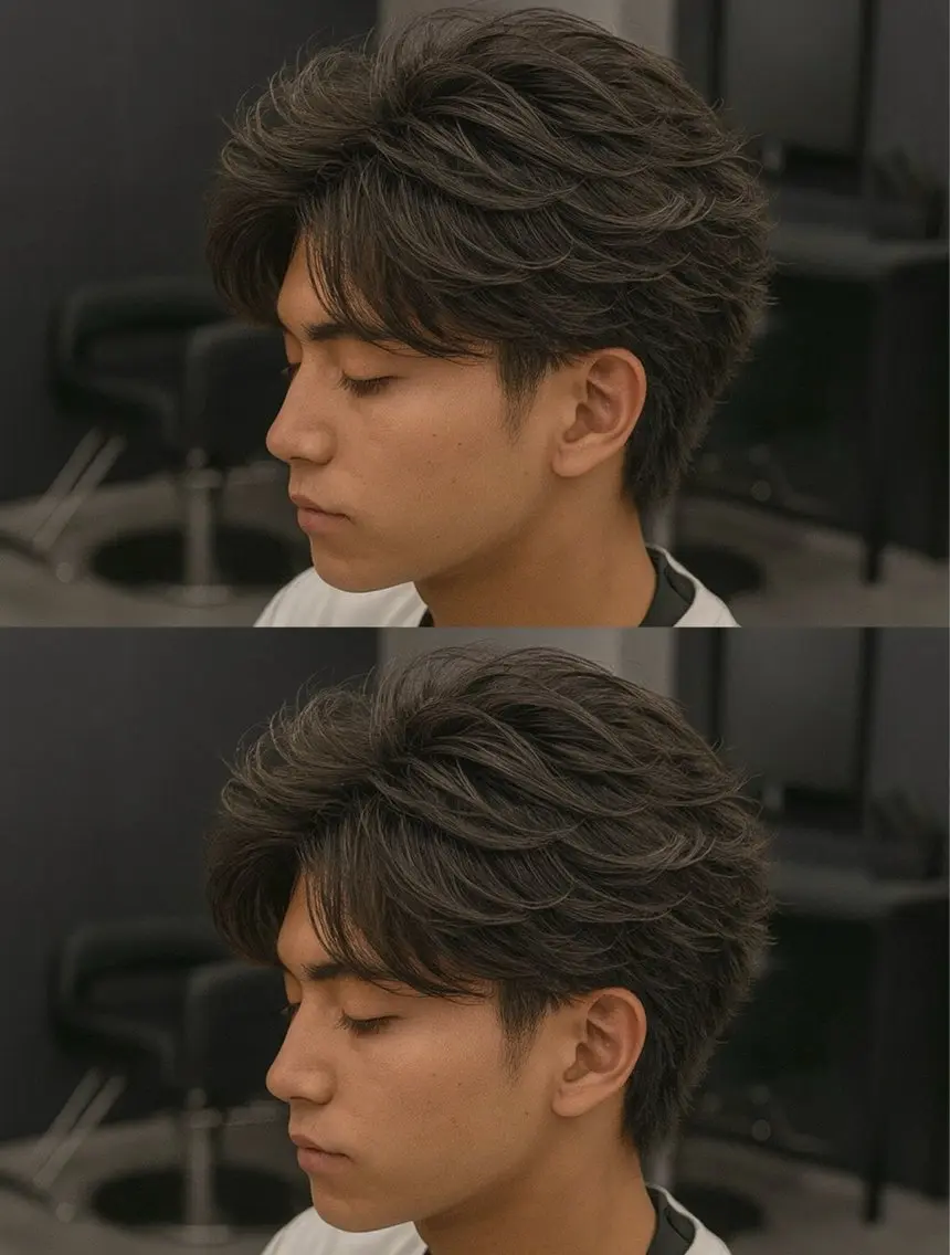 ミディアム パーマ ヘアアレンジ メンズ ミディアムパーマ メンズパーマ メンズツイストパーマ 波巻きパーマ ツイストパーマ カット トリートメント ヘッドスパ ヘアセット メンズフェザーパーマ 💫曲がる縮毛矯正のヘアスタイル