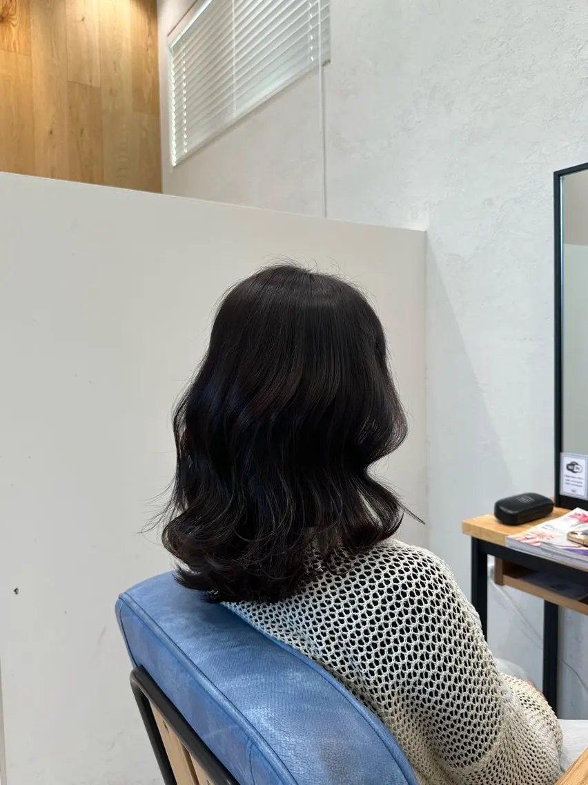 セミロング カラー カット ヘアカラー トリートメント Mayu まゆのヘアスタイル