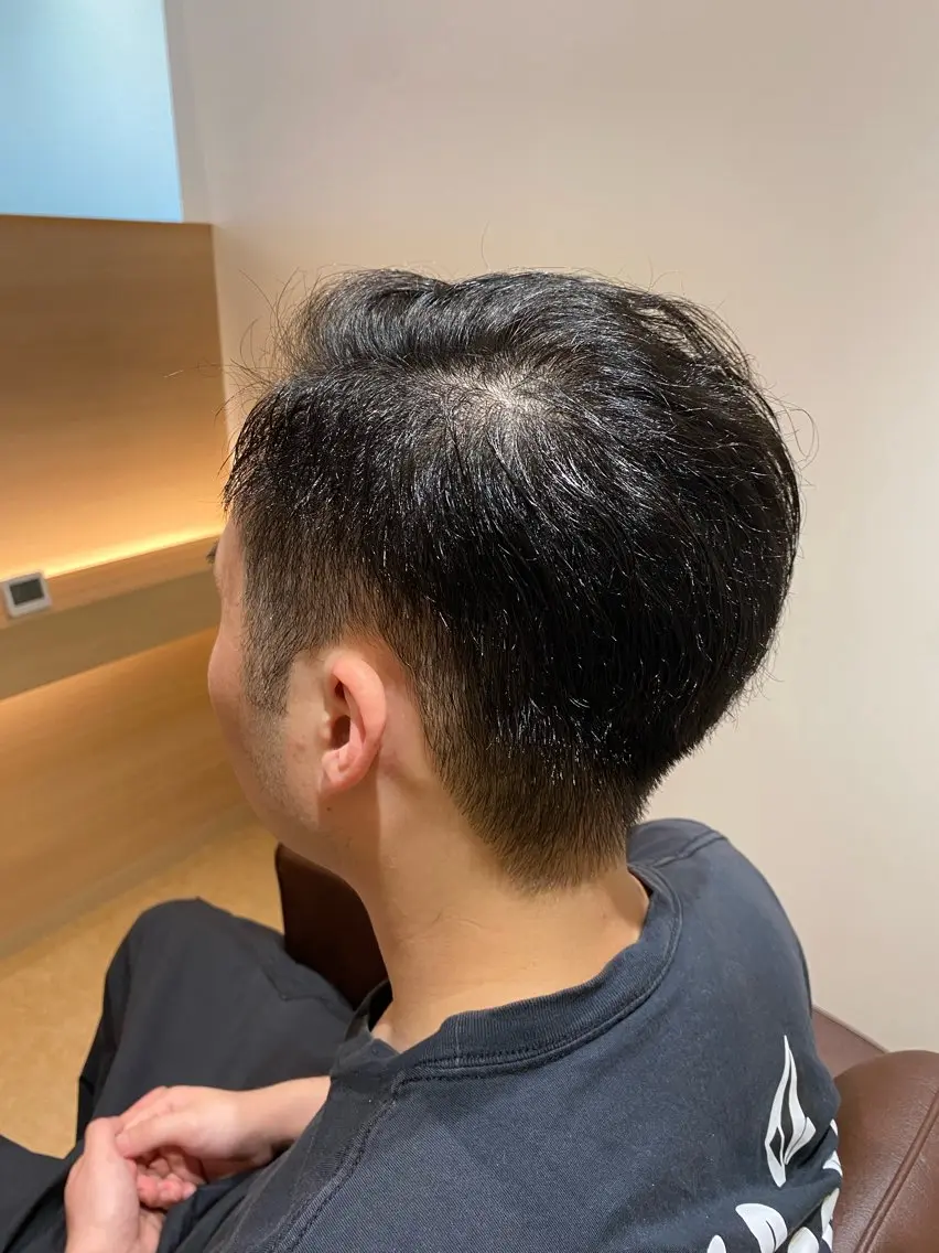 ショート メンズ カット メンズパーマモデル 大募集中のヘアスタイル