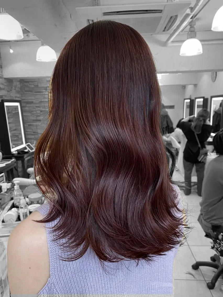 セミロング カラー 暗色カラー/レイヤー 🩶KAITOのヘアスタイル