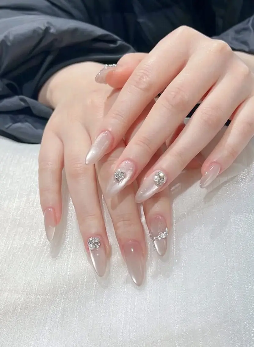 ネイル アートネイル ジェルネイル マグネットネイル ニュアンスネイル シンプルネイル Ryu Nail NekoChanのネイルデザイン
