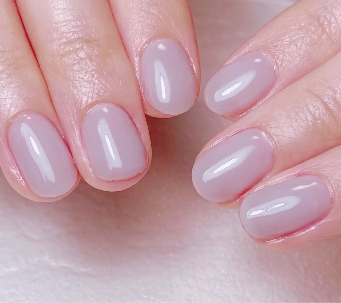 ネイル ブルー シンプルネイル ハンドネイル Nail Salon K 🧸美爪育成のネイルデザイン