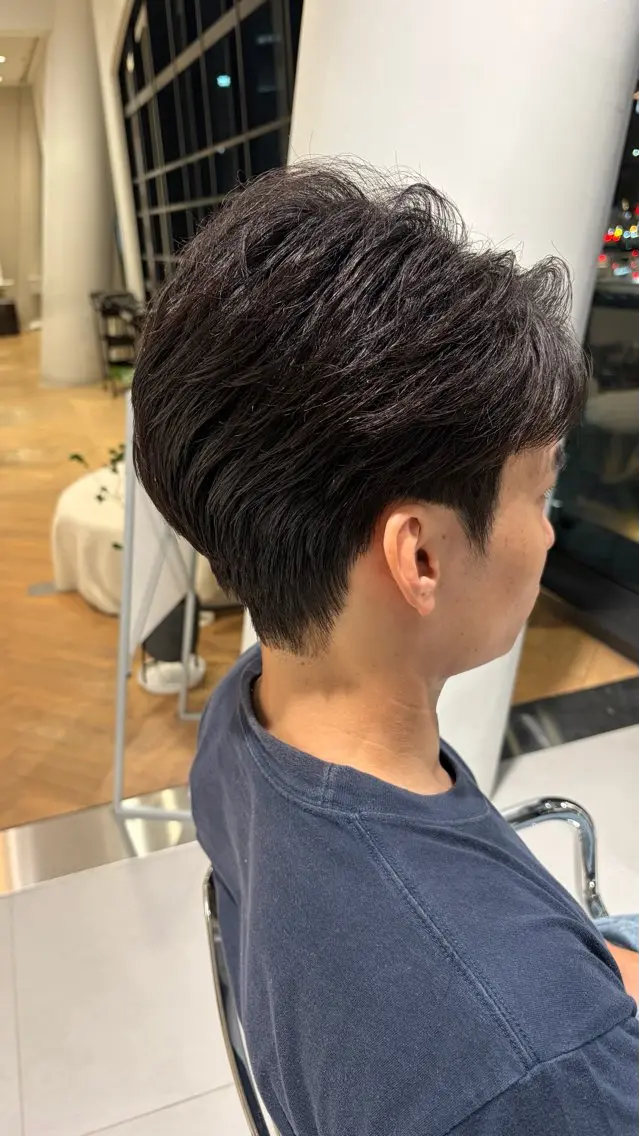 ショート 韓国風ヘア 似合わせカット カット パーマ メンズカット/ダウン パーマ/韓国ヘア/雅のヘアスタイル