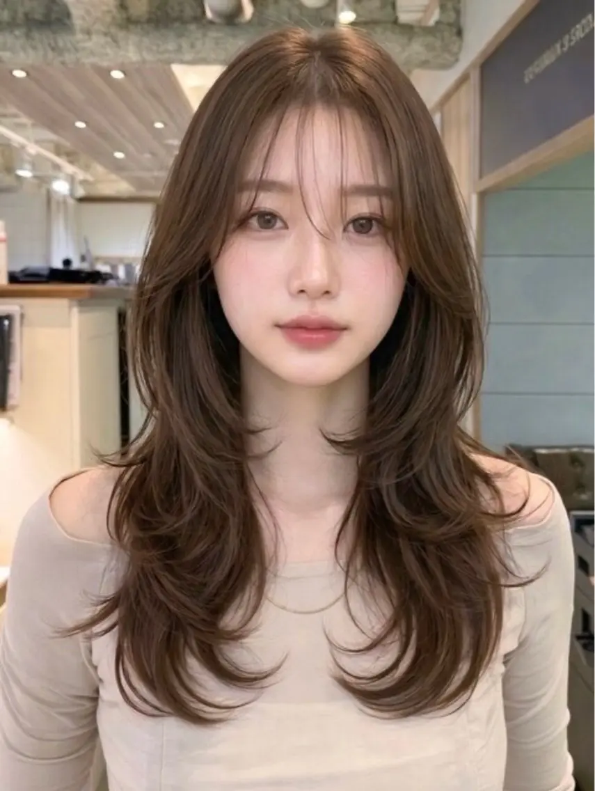 ロング 🎀モモ🎀 カットモデル🤍のヘアスタイル