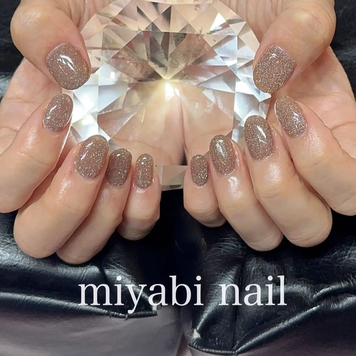 ネイル フラッシュネイル ジェルネイル キラキラネイル 持ち込み ハンドネイル miyabi nail 桂川駅近くのネイルデザイン