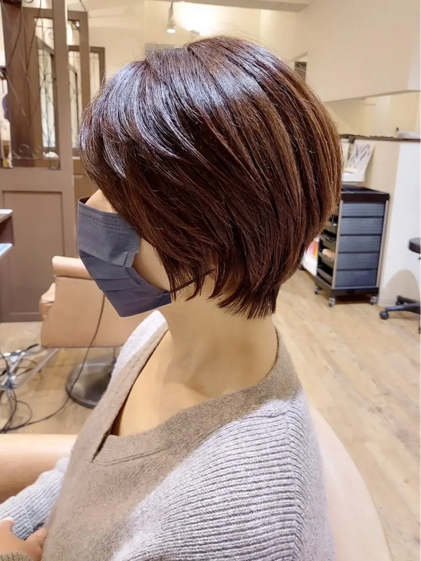 ショート カラー 艶カラー/ヘッドスパ ✨Ayariのヘアスタイル