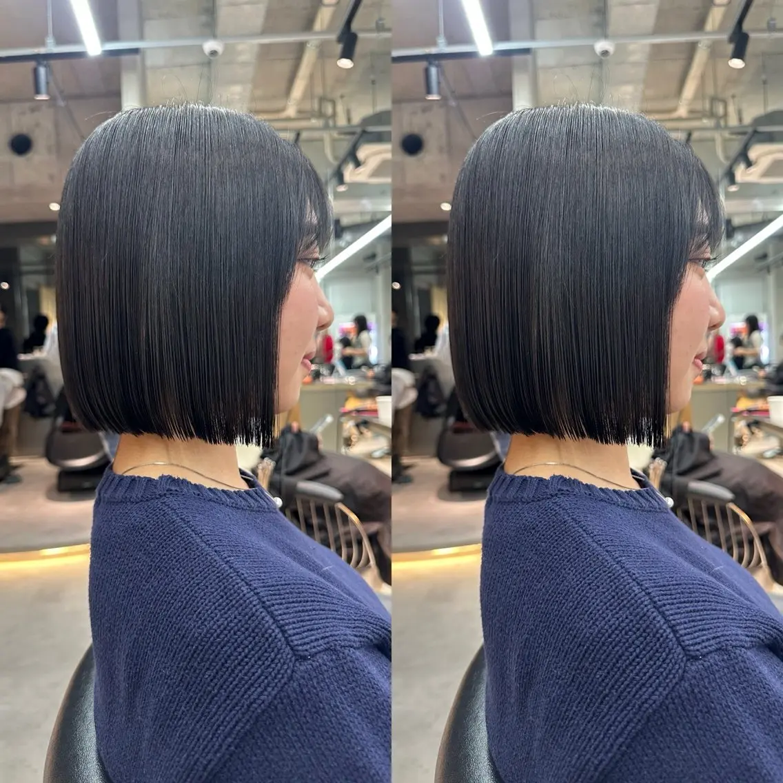 ミディアム カット 縮毛矯正 トリートメント ✨髪質改善特化✨副 店長椎葉信乃介のヘアスタイル