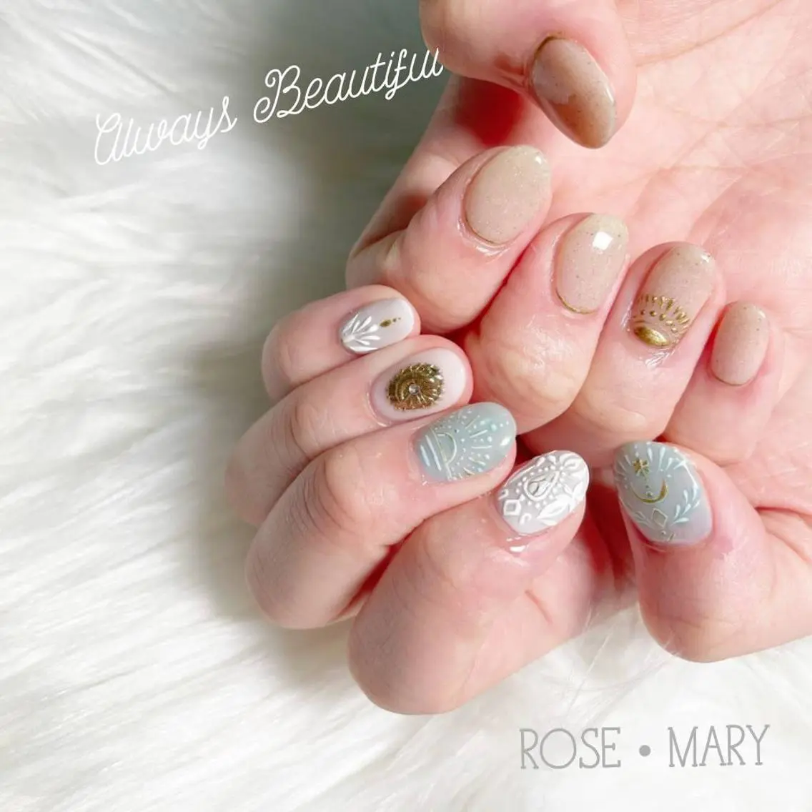 ネイル アートネイル ハンドネイル ROSE・MARY 木村のネイルデザイン