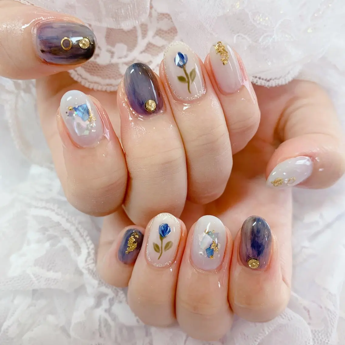 ネイル ハンドネイル La neige* yuki 🐩🌙のネイルデザイン