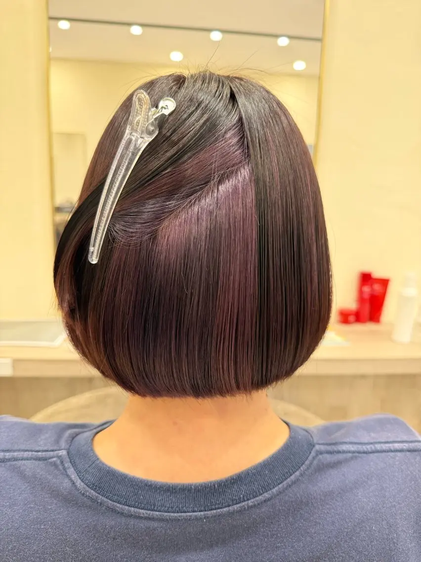 ショート カラー 田中拓人/スパ/ ハイライト/髪質改善のヘアスタイル
