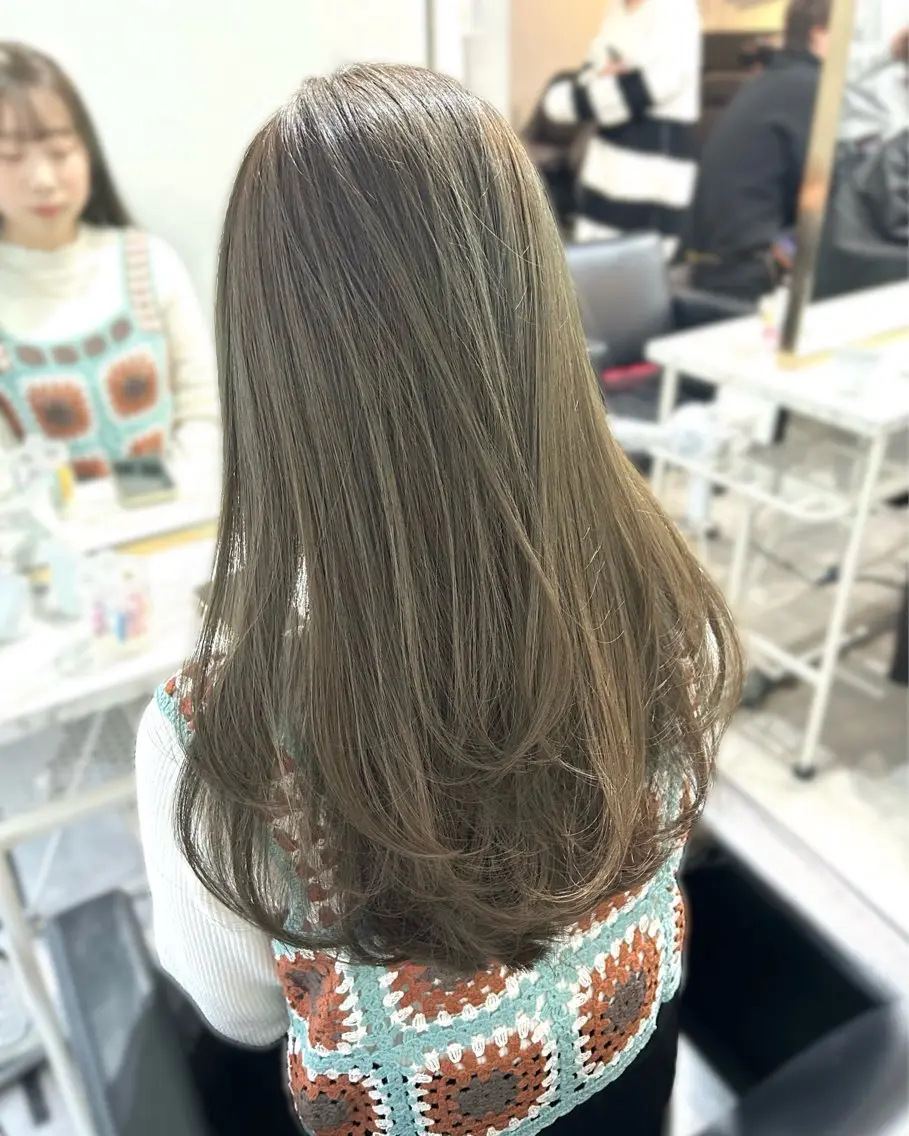 ロング カラー ヘアカラー トリートメント 💘大人可愛く💘 Natsuki❥❥❥のヘアスタイル