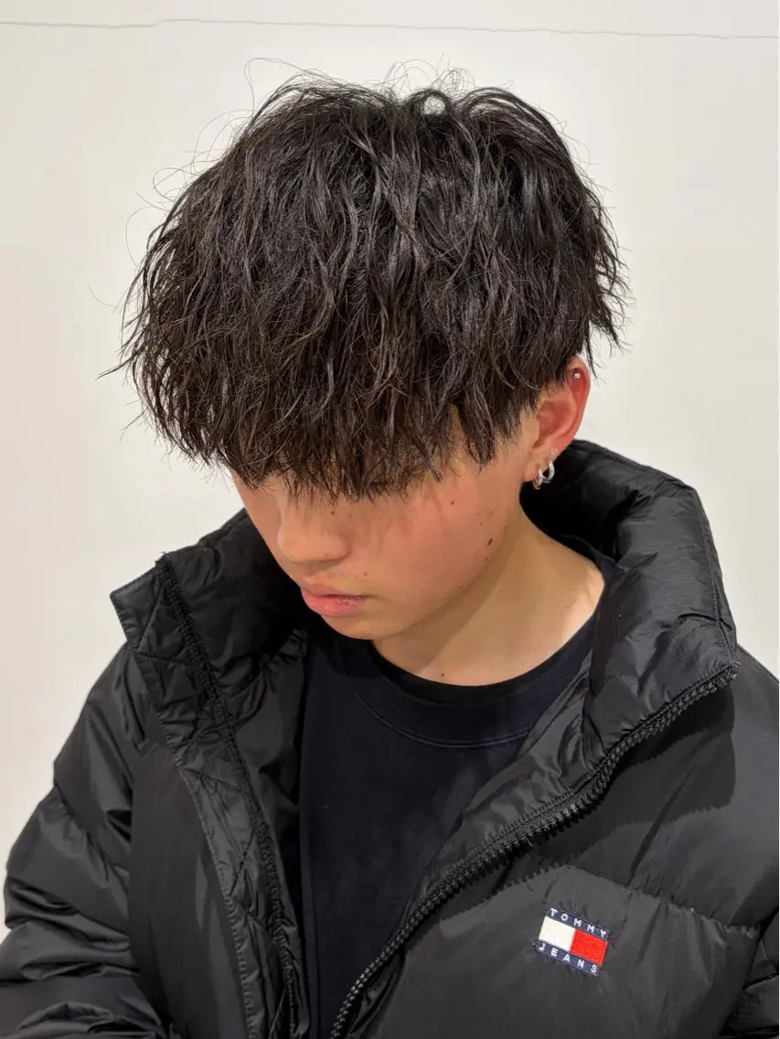 ショート パーマ メンズ カット パーマ メンズ ショート ・パーマ|ハルキのヘアスタイル