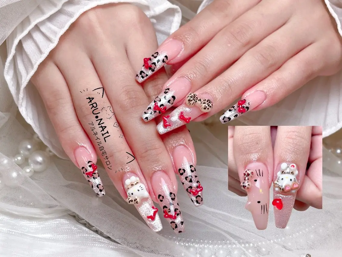 ネイル アートネイル ロングネイル ARU·NAIL 自宅サロン港区宝神のネイルデザイン