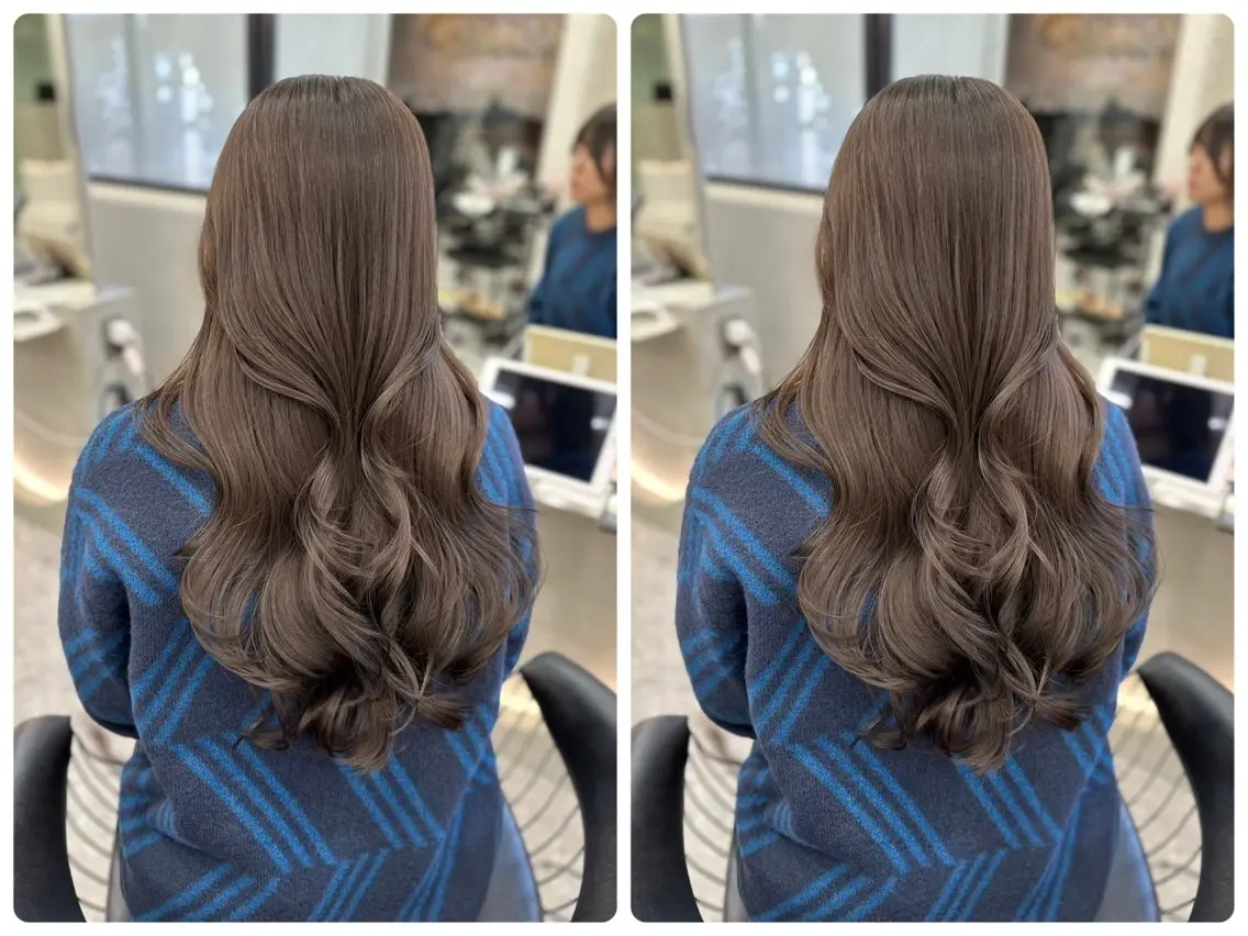 セミロング カラー ブリーチ 透明感カラー ブリーチなしカラー カット ヘアカラー トリートメント ✨レイヤー/韓国 /✨ヘア山下 遥のヘアスタイル