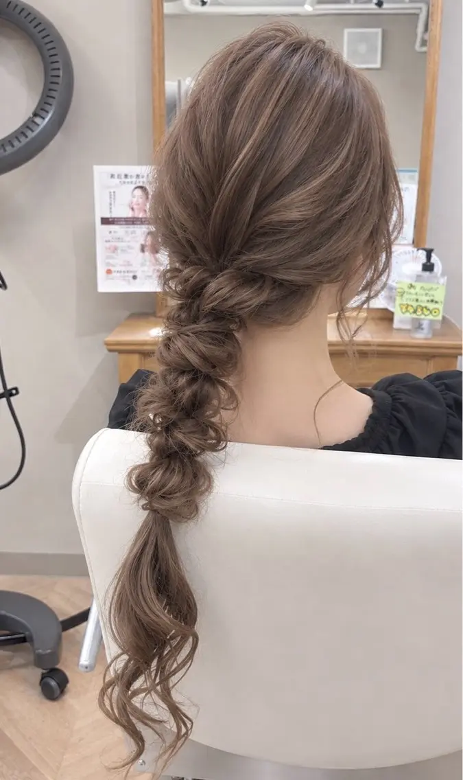 お出かけにもおすすめ✨️ゆるふわヘアセット🎀の写真