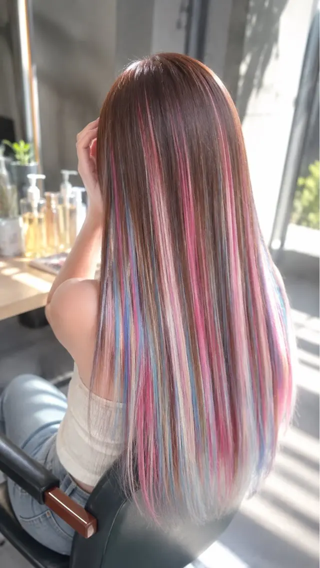 ロング カラー イズ ミのヘアスタイル