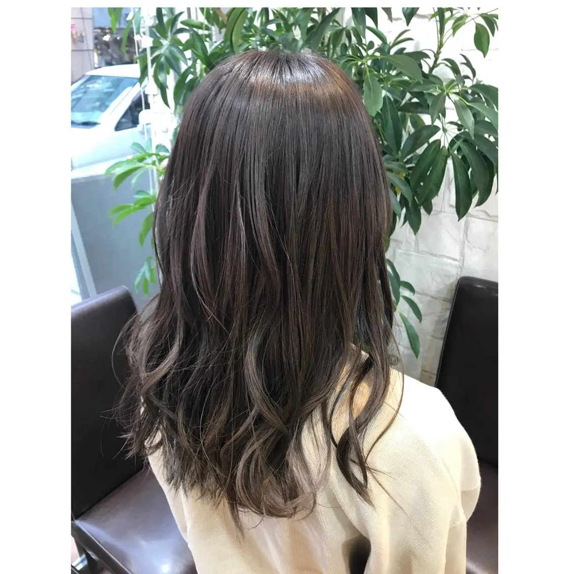 ミディアム カラー 髪質改善 艶髪🔵フセナオヤのヘアスタイル