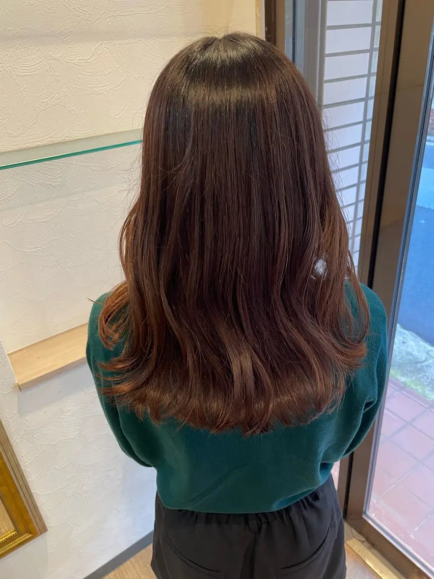 ロング 顔周りカット 透明感/チョコカラー 💍TAMA💍のヘアスタイル