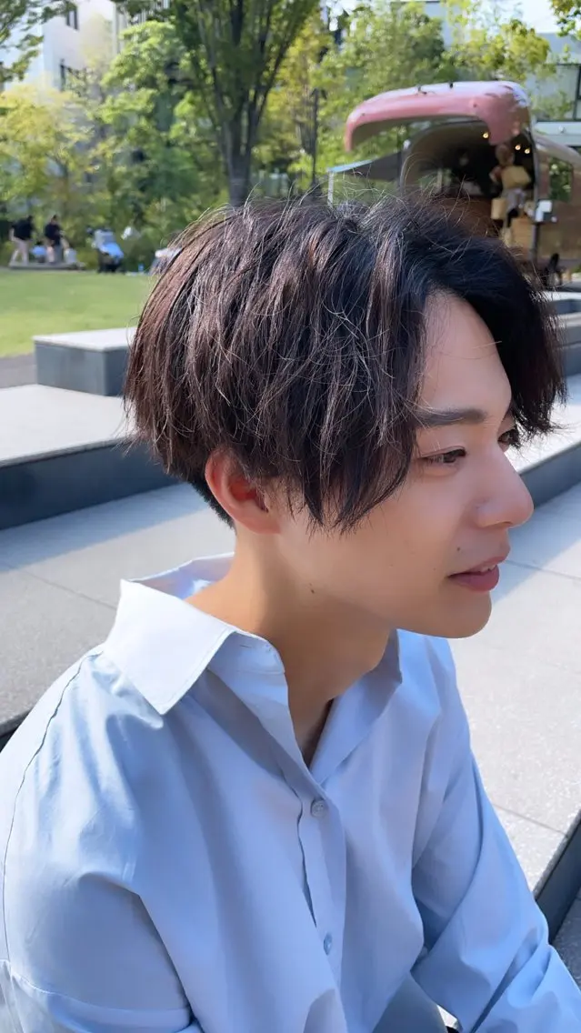 ショート カラー パーマ ヘアアレンジ メンズ キッズ メンズ特化美容師 aiの眉毛・アイブロウイメージ